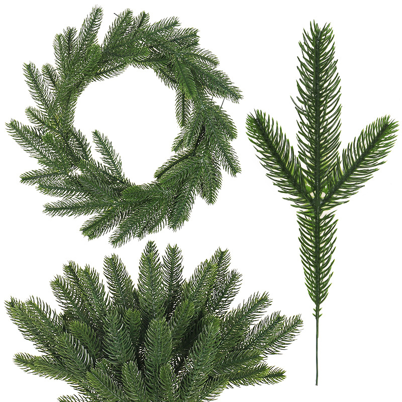 Christmas Wreath Fake - Ranting Pinus Buatan, Daun Pinus Palsu,