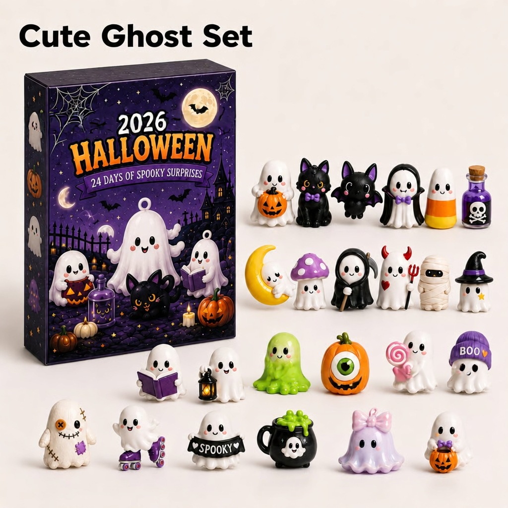 Advent Calendar Gift - Kalender Advent Halloween 2026, Kotak Hitung