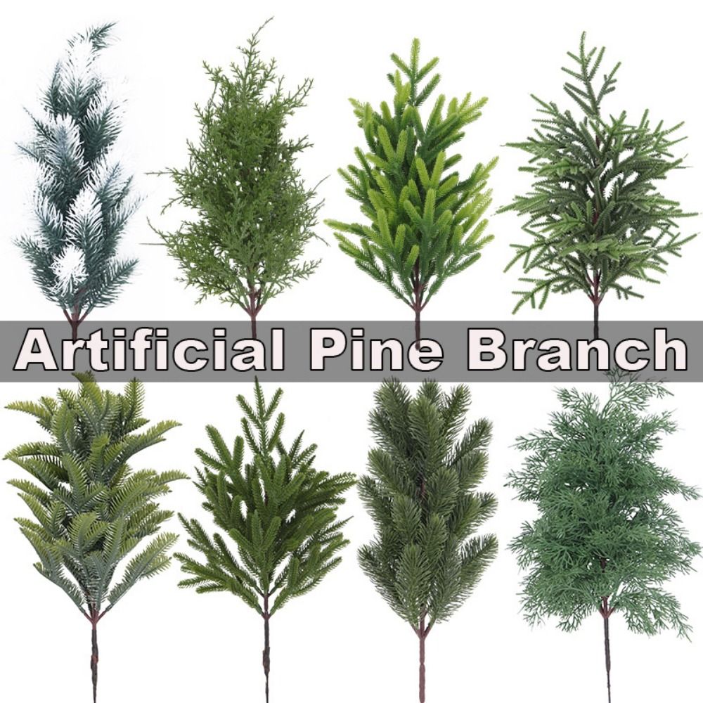Christmas Wreath Fake - Pohon Natal cabang pinus buatan hijau