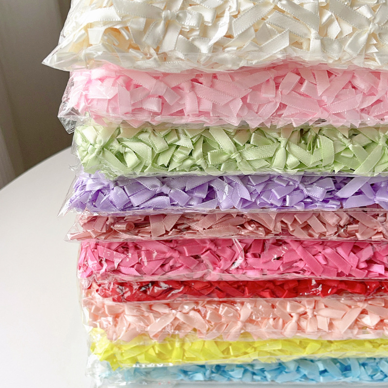 Ribbon Bow Gift - Pita Satin Mini Multiwarna, Aksesoris DIY