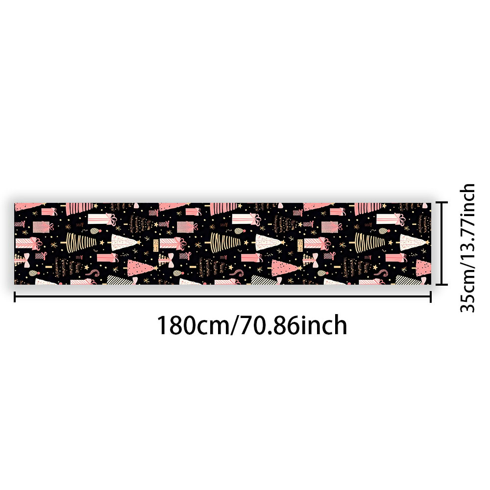 Taplak Meja Natal Motif Pohon  - Christmas Table Runner ulasan dan harga