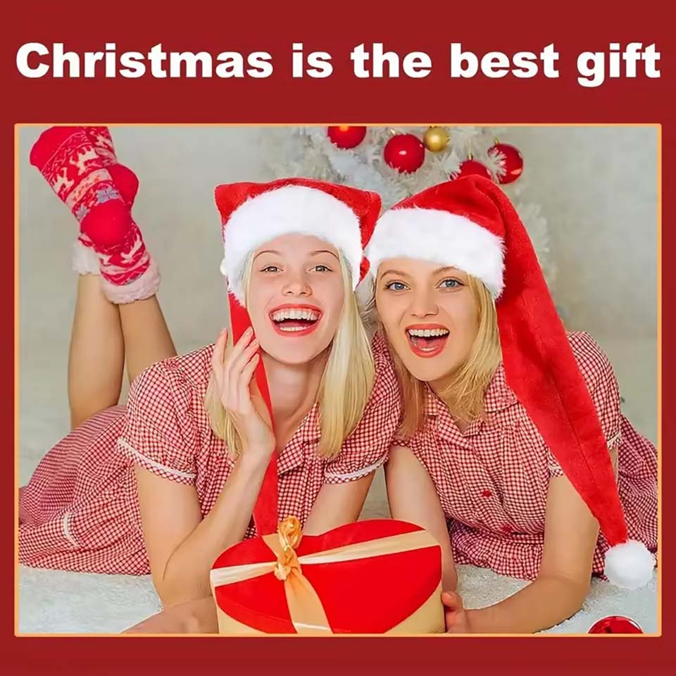 Topi Natal Bulu Panjang Beludr - Santa Hat Plush ulasan dan harga