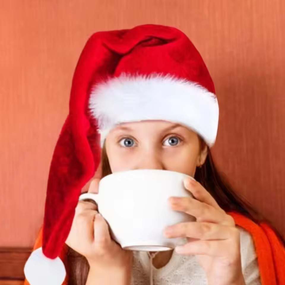 Topi Natal Bulu Panjang Beludr - Santa Hat Plush ulasan dan harga