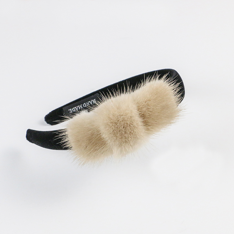 Bando Kosmetik Bulu Mink Asli  - Ribbon Bow Gift ulasan dan harga