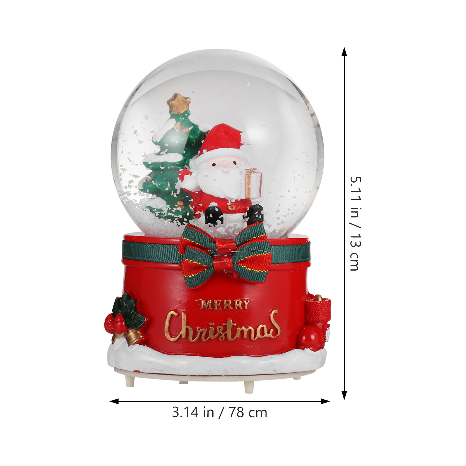 Bola Kristal Santa Claus Natal - Snow Globe Musical ulasan dan harga