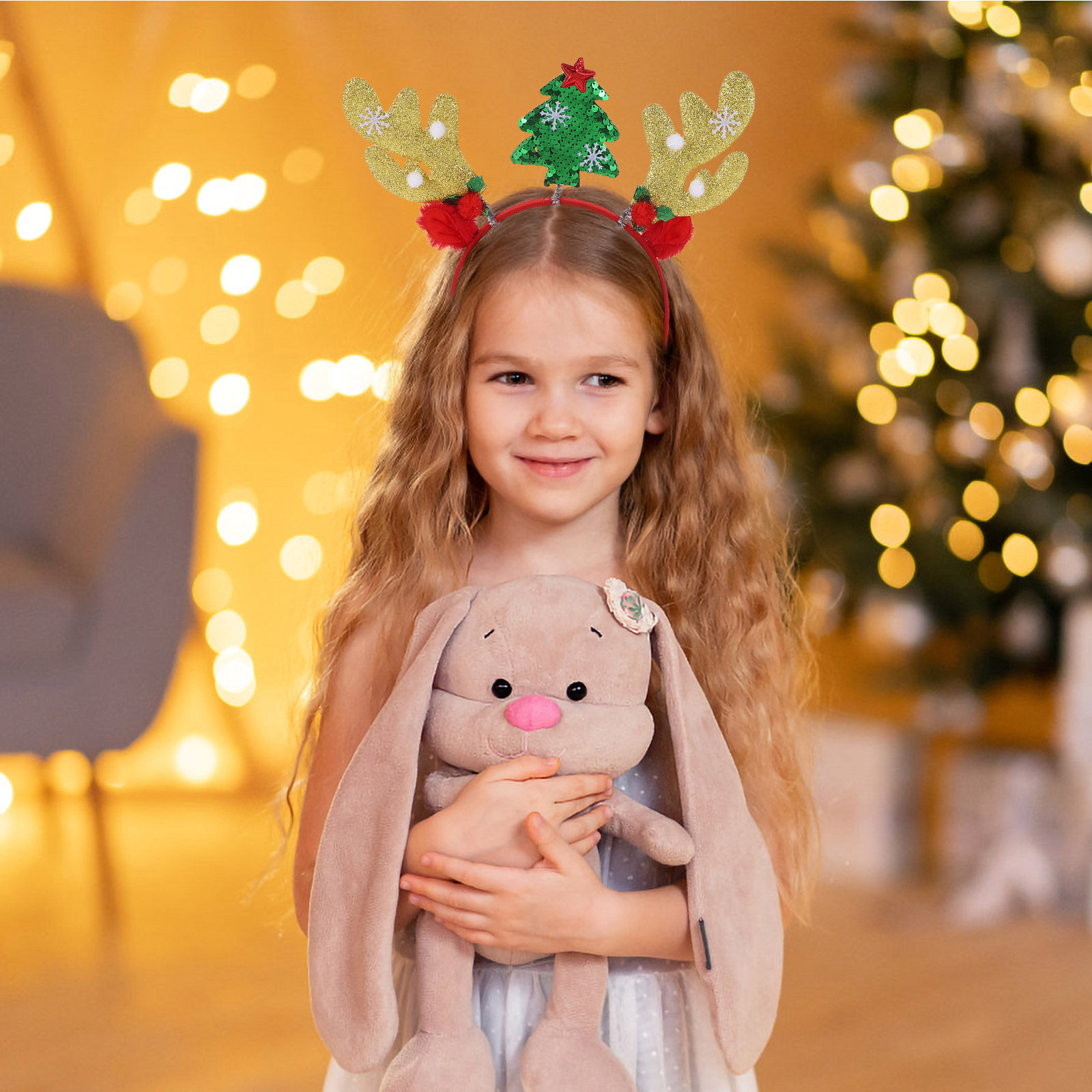 2 Buah Ikat Kepala Rusa Kutub  - Reindeer Antlers Headband ulasan dan harga