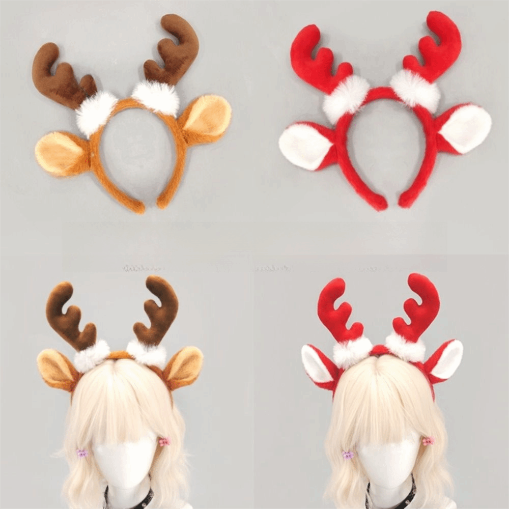 Bando Tanduk Rusa Realistis, B - Reindeer Antlers Headband ulasan dan harga