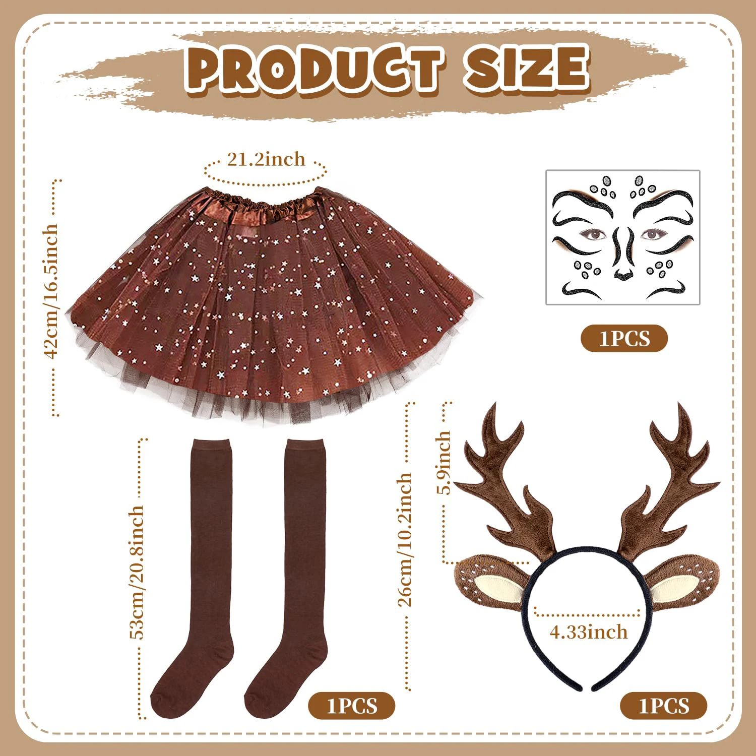 Kostum Rusa Karnaval Wanita, I - Reindeer Antlers Headband ulasan dan harga