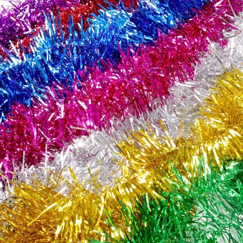 1.5/30M Pita Natal Warna-warni - Tinsel Garland Decoration ulasan dan harga