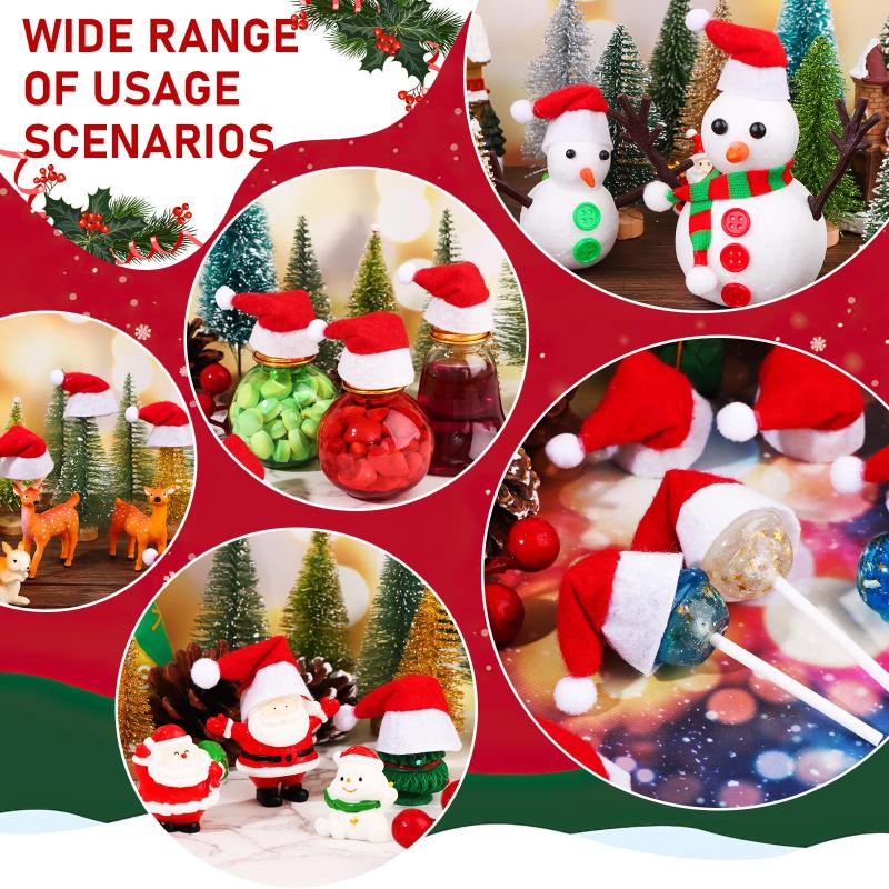 30 PCS Topi Santa Natal Mini B - Santa Hat Plush ulasan dan harga