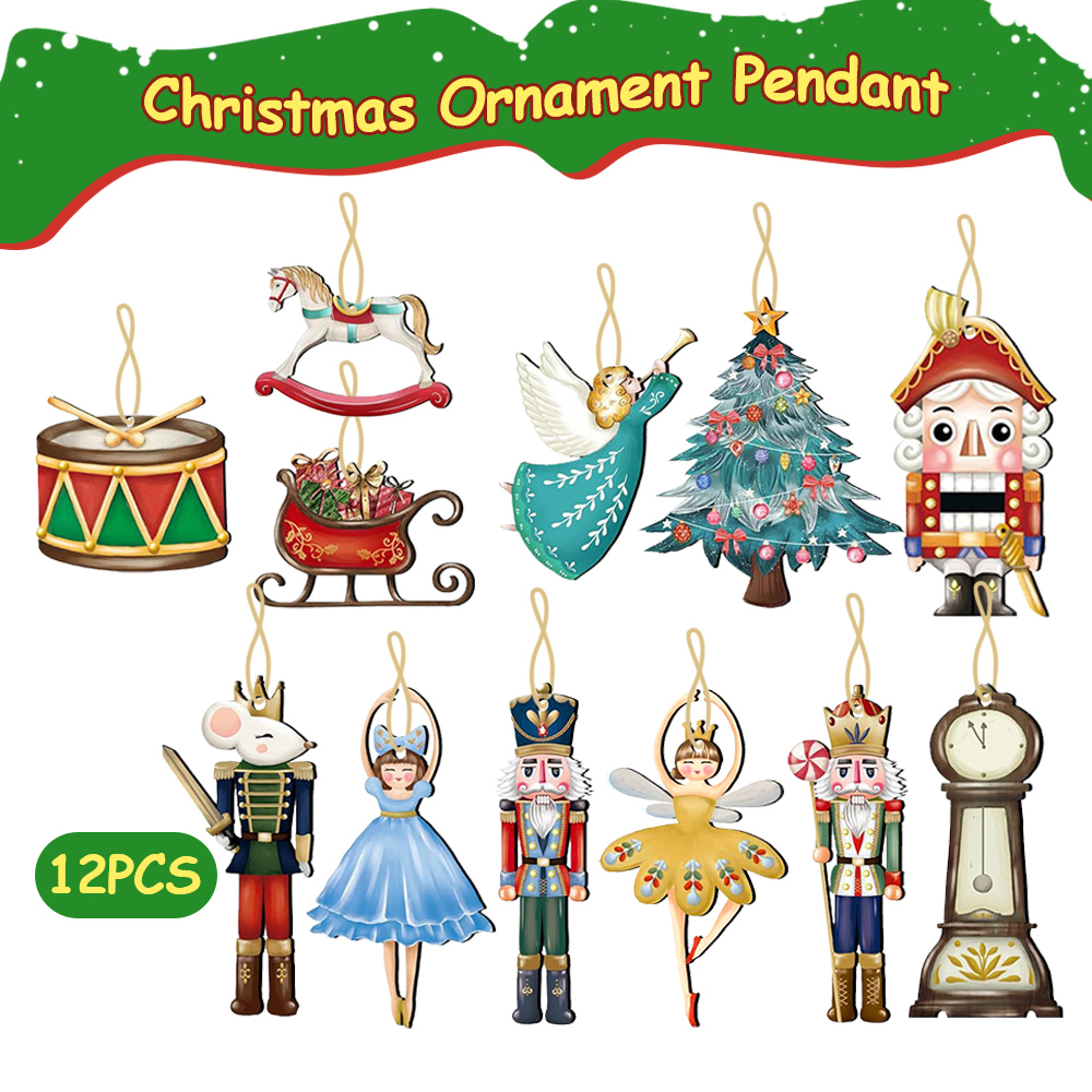 12 buah/set liontin boneka pem - Nutcracker Figurine ulasan dan harga