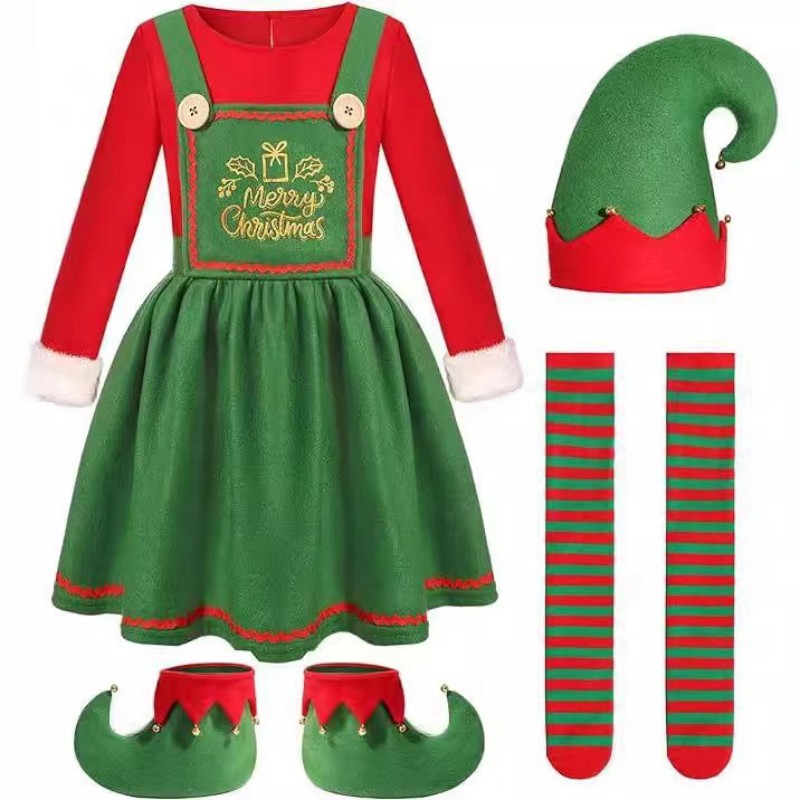 Kostum Cosplay Santa Claus Dew - Elf Costume Christmas ulasan dan harga
