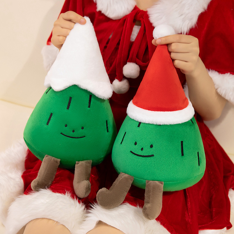 Boneka Pohon Natal Kartun 2026 - Santa Hat Plush ulasan dan harga