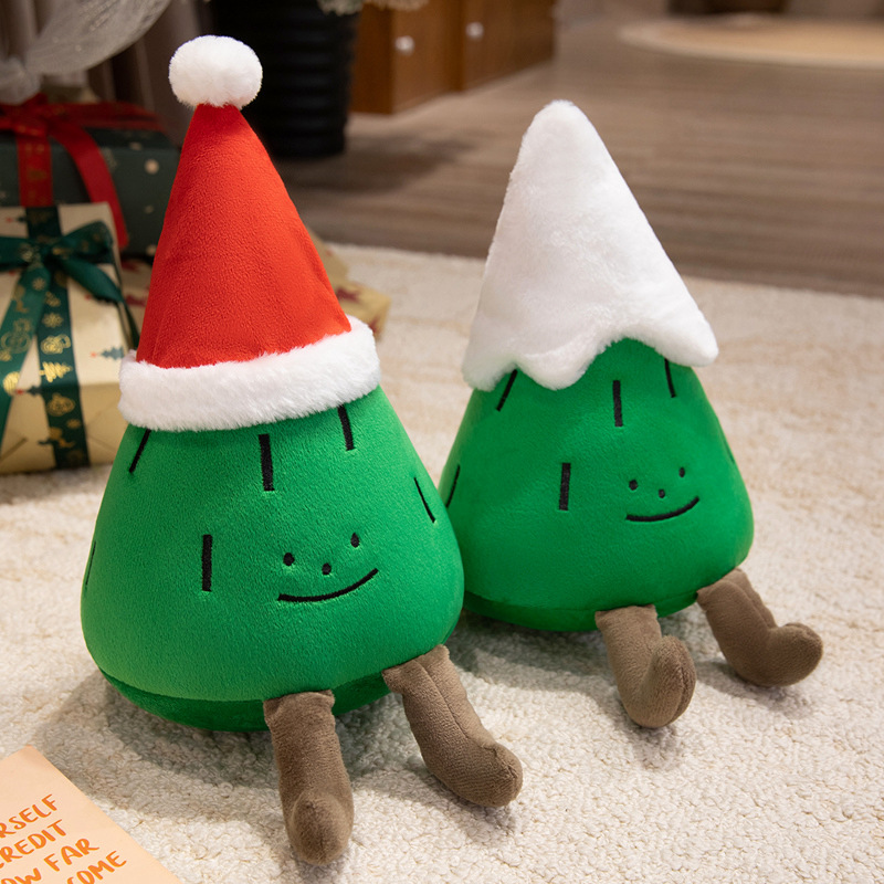 Boneka Pohon Natal Kartun 2026 - Santa Hat Plush ulasan dan harga